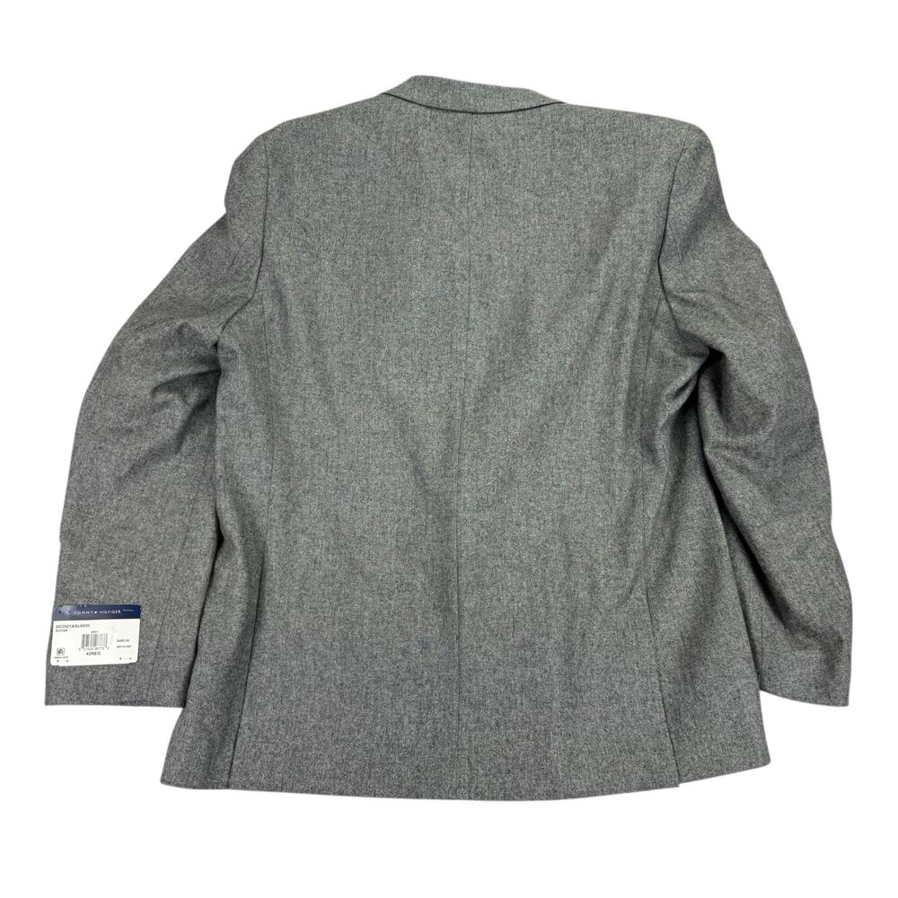 Tommy Hilfiger Mens Relaxed Modern Fit Wool Tweed Suit Jacket Gray 42R - Picture 5 of 6